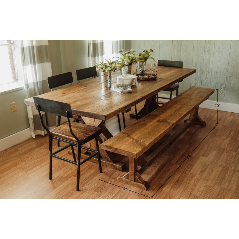 Napa East Collection 2 Piece Pine Dining Set & Reviews Wayfair
